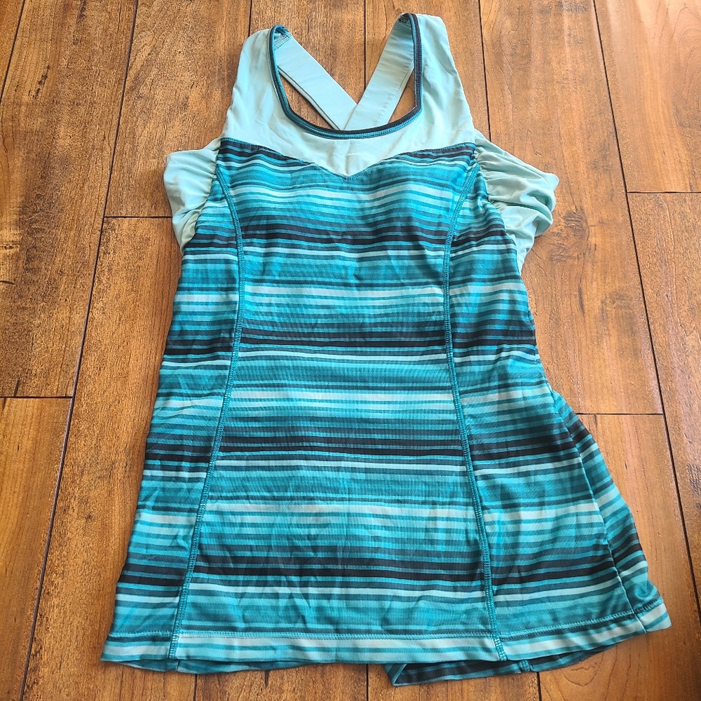 Athletic tank with eyelet back